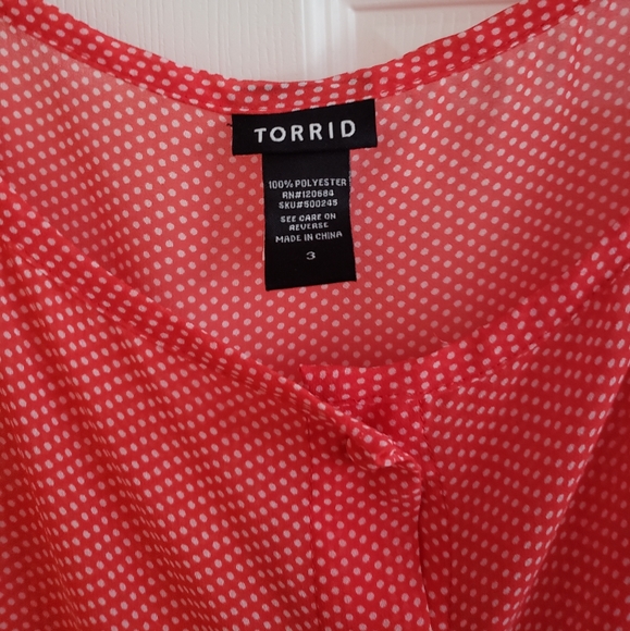 Torrid polka dot tank blouse - Picture 2 of 4